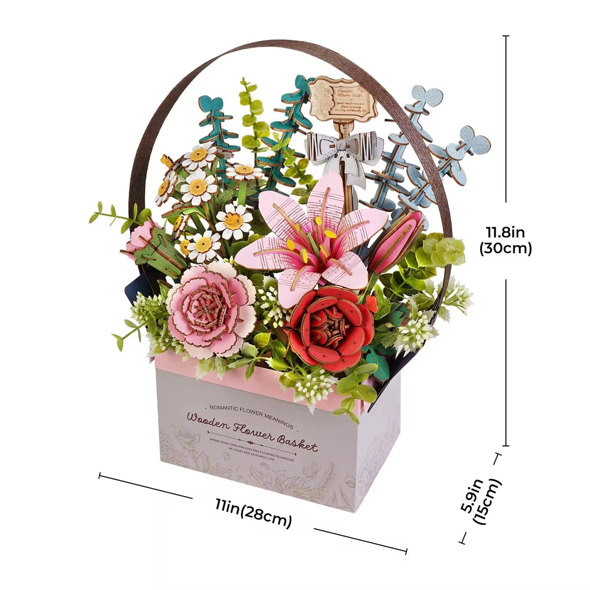 Wooden Flower Basket