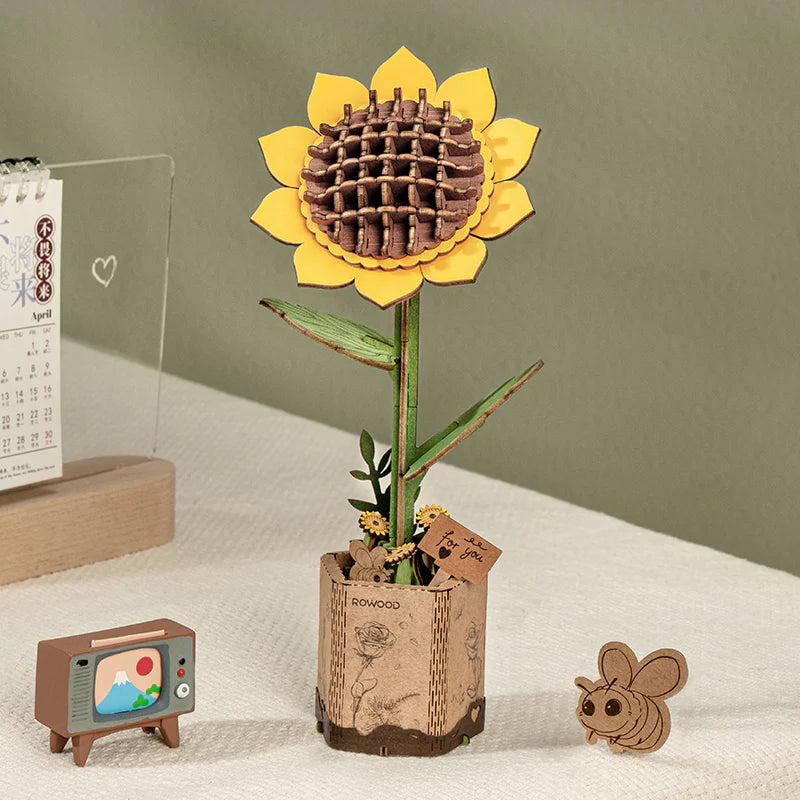 Flores de madera DIY 3D