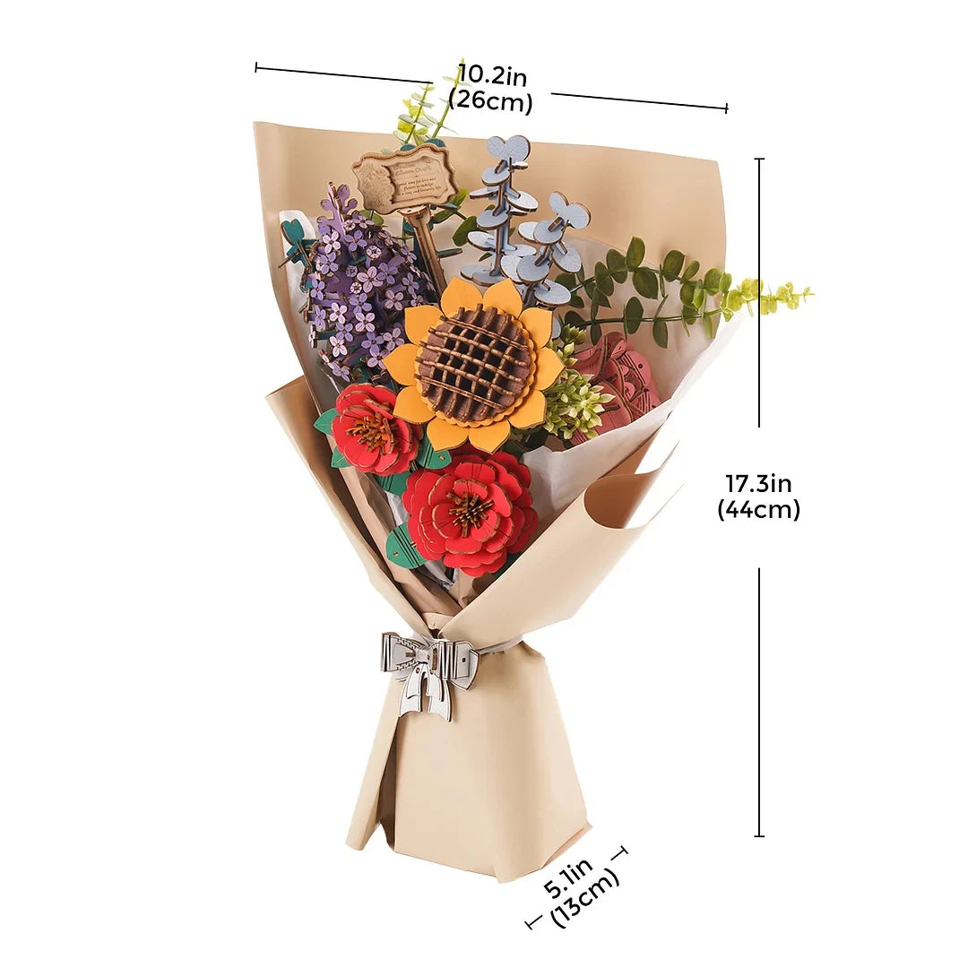 Wooden Flower Bouquet